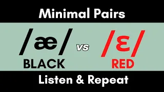 /æ/ vs /ɛ/ Minimal Pairs - American English Listening and Pronunciation Practice #vowelsounds