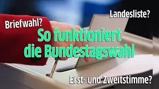 Bundestagswahl 2017 in Deutschland: Angela Merkel von CDU/CSU gegen Martin Schulz SPD