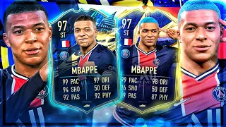 FIFA 21: MBAPPE 97 TOTS vs MBAPPE 97 TOTY Squad Builder Battle !! 😱🔥