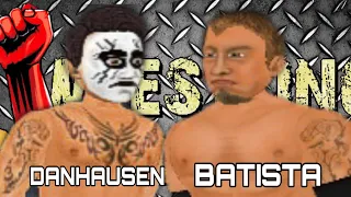 Batista vs Danhausen (Wrestling Revolution 2D)