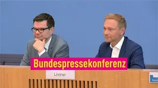 Bundespressekonferenz mit Lindner und Buschmann