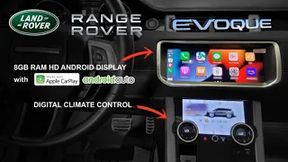 RANGE ROVER EVOQUE Android Screen Digital Climate Control APPLE CARPLAY ANDROID AUTO GOOGLE MAPS