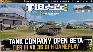 Tank Company: Tier 3 VK 36.01 (H) Gameplay