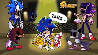 Friday Night Funkin' Sonic War But Tails Dies | Swap FNF | Speedpaint.