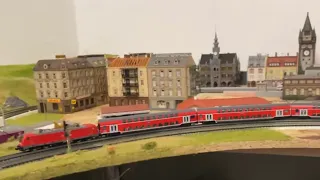 Meine Modellbahn - Spur N - Railscale 1:160 - BR120 u. BR147, Wittenberger Kopf u. Doppelstock Wagen