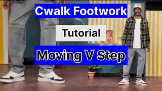 C walk Basic Moving V Step In Cwalk Footwork style #cwalk #cwalktutorial #jddancetutorial