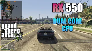 RX 550 & Dual Core G1820 | GTA 5 - 1080p Low