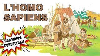 L'HOMO SAPIENS - Video Lezione di Storia con Mappe Concettuali per la Scuola Primaria 📚