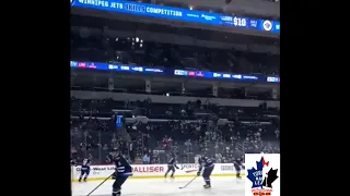 Winnipeg Jets - footy and pregame warmup - December 9, 2018