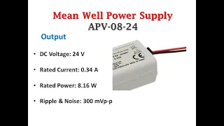 Meanwell LED driver Switching Power Supply APV-8-24