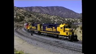 Southern Pacific & Santa Fe on Tehachapi Sept. & Oct. 1993