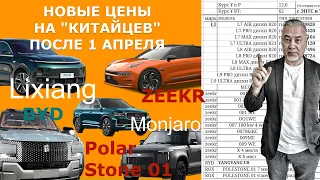 Реальные ЦЕНЫ на китайские АВТО 2024 после 1 апреля - обзор Александра Михельсона