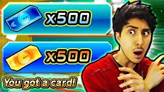 500 RARE TICKET SUMMONS ON PROMO CARDS! Dragon Ball Heroes World Mission Gacha Shop Summons