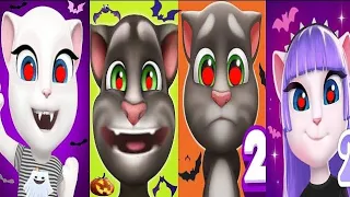 My Talking Angela vs My Talking Angela 2 vs My Talking Tom vs My Talking Tom_HD