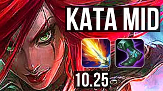 KATARINA vs LEBLANC (MID) | 7/1/4, 6 solo kills, 1100+ games, 1.3M mastery | KR Diamond | v10.25