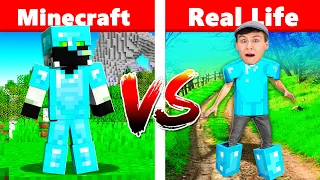 ROMAN REAGIERT AUF MINECRAFT vs REALLIFE!