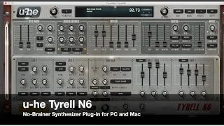 U-he Tyrell N6 - FREE Synthesizer Plugin (PC/MAC)