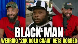 Black Man Wearing 20K Gold Chain Gets Robbed