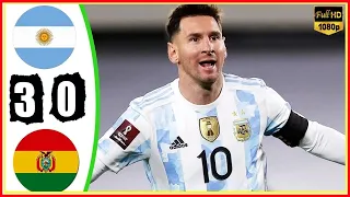 Argentina vs Bolivia 3-0 MESSI SHOW! Highlights All Goals