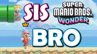 2-Player Super Mario Bros Wonder is SO FUN!! *BRO and SIS!*