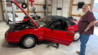We Fixed my Cheap Flooded Cadillac Allante for FREE!! Unbelievable!