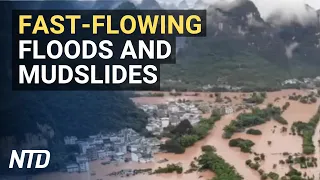 Chinese residents face floods, mudslides