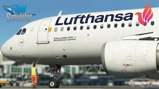 MSFS 2020 - Fenix A320 | Full Lufthansa flight from Nice to Munich