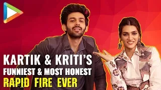 Kartik Aaryan & Kriti Sanon’s SUPERB Rapid Fire On Shah Rukh Khan, Salman Khan, Akshay, Madhuri