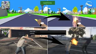 Dude Theft Wars vs GTA 5 Cheat Codes Comparison !!! 🤔🤔🤔