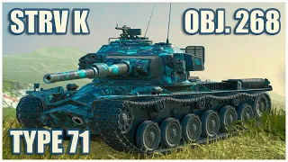 Strv K, Object 268 & Type 71 • WoT Blitz Gameplay