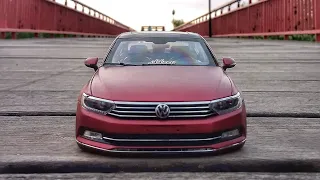 Vw Passat B8 Gmg Garage Folyosuyla Mat Satin Kırmızı Kaplama / 1:18 Diecast Model