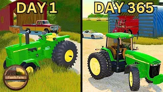 I Spent 1 Year Building My Family Farm With $0 And My Truck! | Family Farm Mega