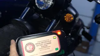 2019 Indian Scout Bobber Indian Battery Tender / Trickle Charger Installation
