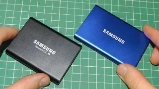 Внешний SSD Samsung T7 - обзор и мнение, сравнение с T5, про чехол и нагрев MU-PC1T0H/WW