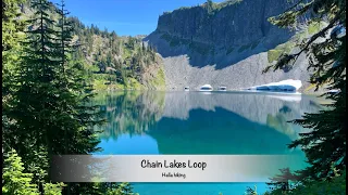 Hiking Chain Lakes Loop trail/ Mount Baker