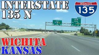 I-135 North - Wichita - Kansas - 4K Highway Drive