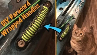 DIY Kayak Handle Paracord Wrap - Cobra Weave with Accent Color