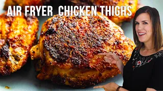 Crispy Air Fryer Chicken Thighs | Boneless + Bone In