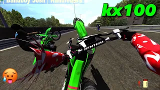 THE KX100 IS ONE OF THE BEST FOR WHEELIES!😱 *too easy*