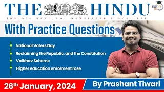 The Hindu Analysis by Prashant Tiwari | 26 January | Current Affairs Today | StudyIQ