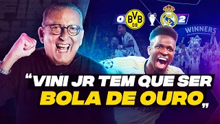 VINI JR FAZ GOL E DÁ AO REAL MADRID SUA 15ª CHAMPIONS | Galvão Bueno comenta