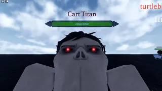 AOT FW: Cart Titan gameplay (i somehow was beating an attack as cart)