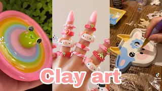 Clay compilation 🌴🌕💐💫🪐|Tube tok