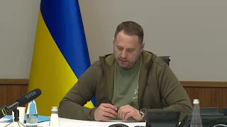 Виступ Андрія Єрмака під час засідання президії Конгресу місцевих та регіональних влад