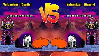Battle cats - Vulcanizer VS Vulcanizer (Deadly VS Deadly)