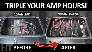 UPGRADE YOUR RV | Van Batteries To Lithium For TRIPLE (or more) Capacity!