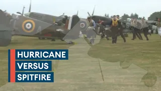 Battle of Britain's Finest: Spitfire and Hurricane fighter aircraft compared