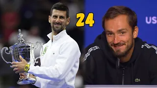 Daniil "Djokovic has 24 Grand Slam Titles" - USO 2023