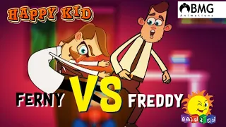 Happy Kid | Ferny Vs Freddy | Episode 174 | Kochu TV | Malayalam | BMG
