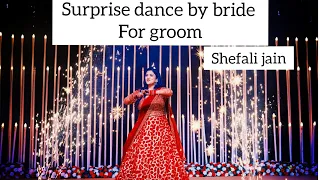 Surprise dance by bride for groom | my solo sangeet dance | Bride dance mashup 2022 | #ShubhKiShefo